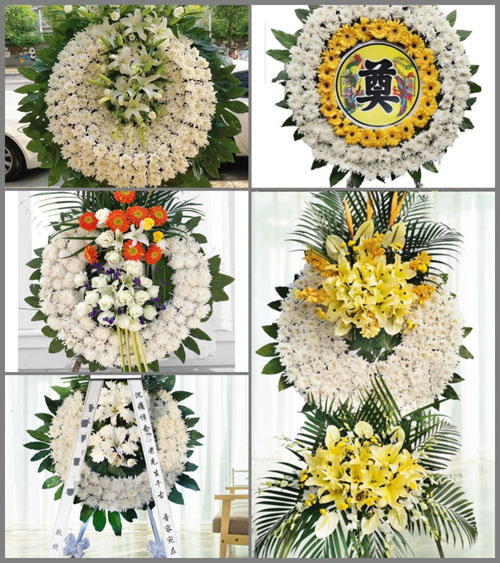 四川成都彭州市致和镇北京村花圈速递